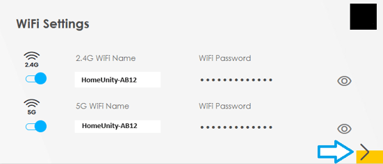 Wi-Fi Settings Page